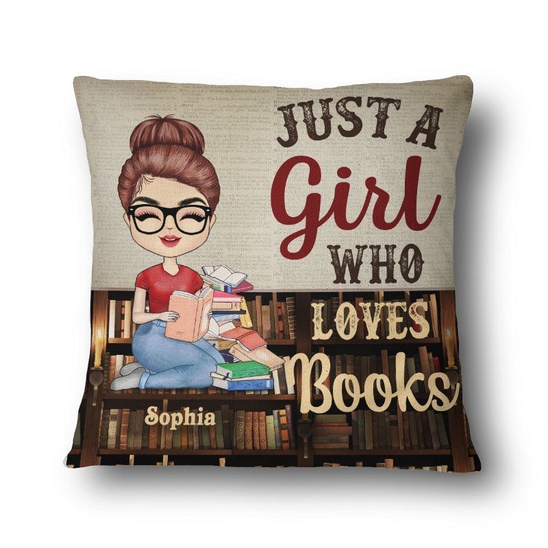 A Boy Who Loves Books Reading - Reading Gift - Personalized Custom Pillowcase