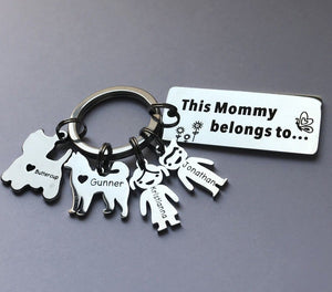 Mother's Day  & Father's Day Gift! Personalized Family Name Keychain