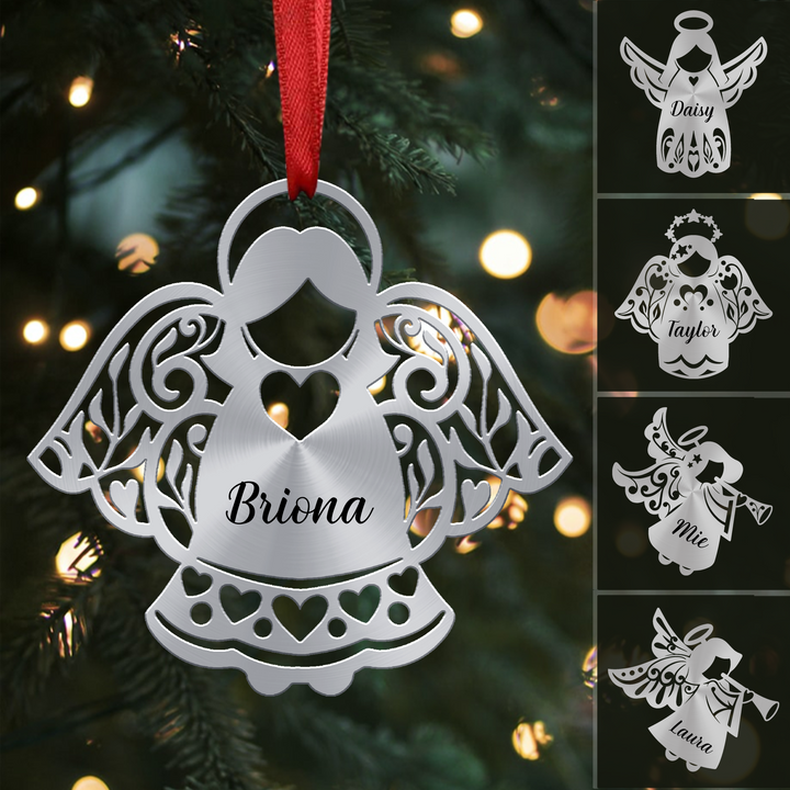 Christmas Decorations - Custom Name Hanging Angel Doll - Personalized Ornament