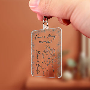 Forever & Always - Personalized Acrylic Keychain