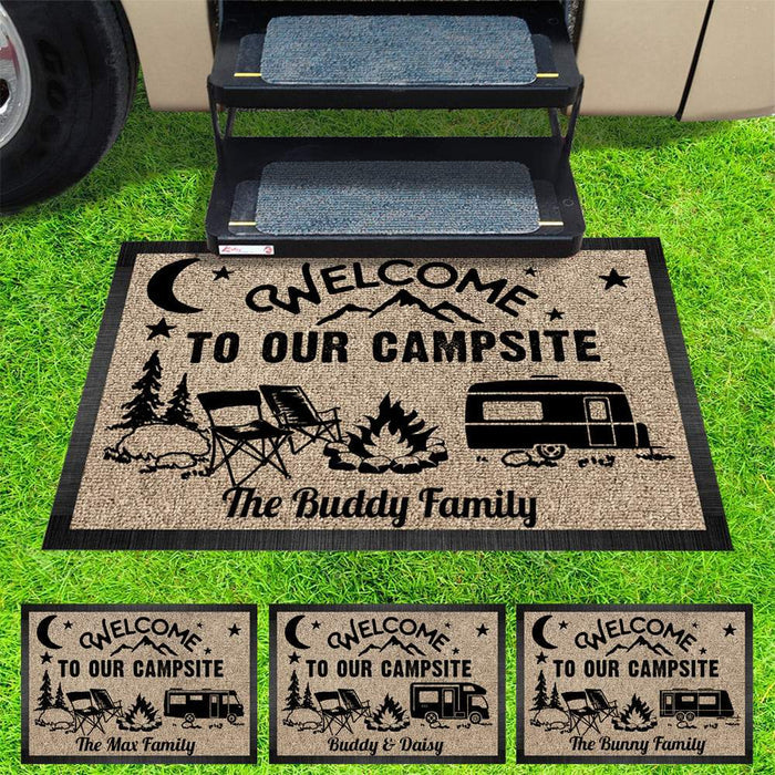 Making Memories One Campsite Outdoor Doormat For Camper, RV Camping Gift