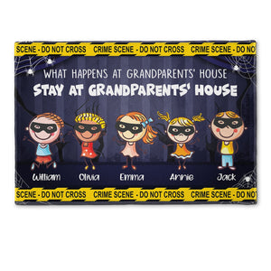 Grandkids Best Partners In Crime - Personalized Doormat  - Gift For Grandpa And Grandma