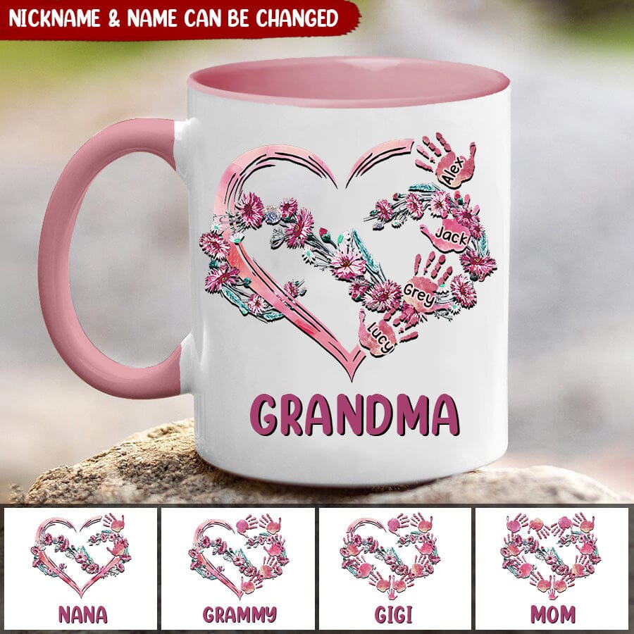Customized Grandma Mom Infinite Love Mothers Day Valentine Family Gift Mug