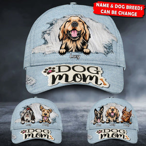 Personalized Dog Mom Classic Caps 3D Printing