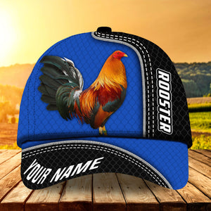 Premium Cool 3D All Over Printed Rooster Hats For Rooster Lovers Multicolor Personalized