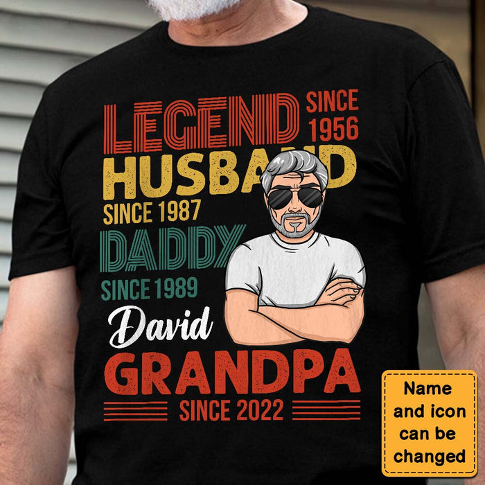 Gift For Grandpa Legend Shirt