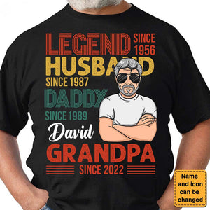 Gift For Grandpa Legend Shirt
