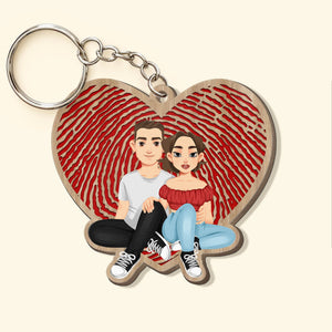 Together Since - Personalized Wooden Keychain