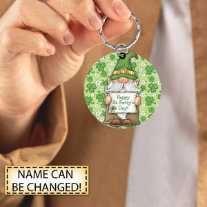Personalized Clover & Dwarf Custom Name STAINLESS STEEL Keychain