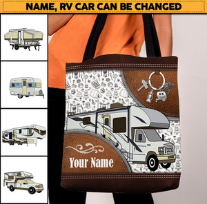 Personalized Camping All Over Tote Bag - TO413PS06