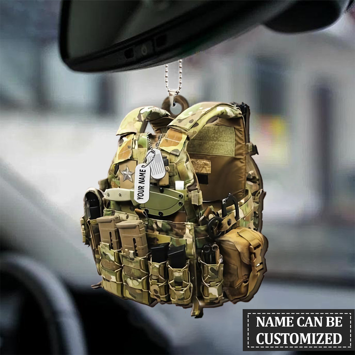 Soldier Tactical Vests Shaped Ornament