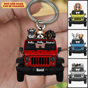 Customized Dog and Off-Road Dog Pet Puppy Lovers Keychain