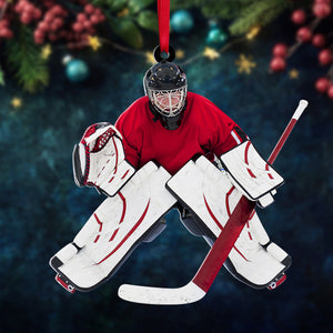 Hockey Goalie , Personalized Ornament, Christmas Tree Decor
