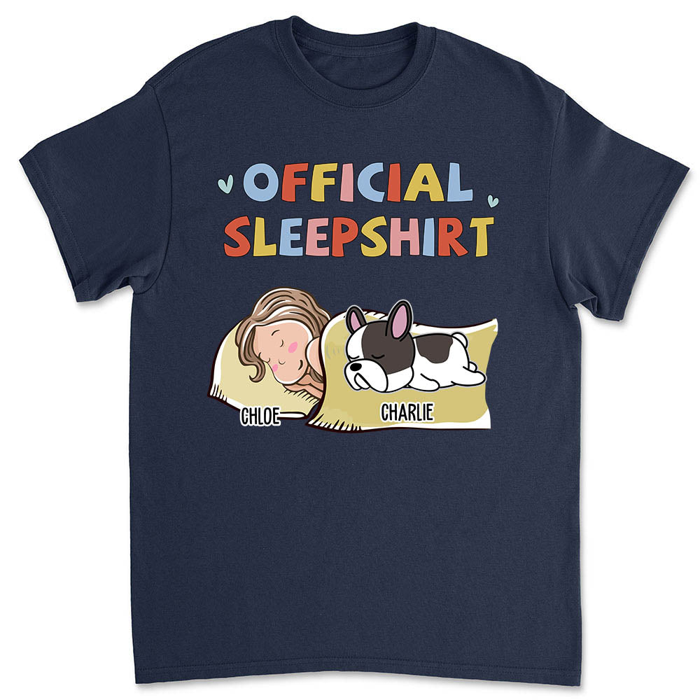 Sleeping Dog Sleepshirt 2 - Personalized Custom Unisex T-shirt