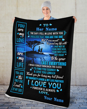 Special gift for Wife - Fiancee - Girlfriend Fleece Blanket