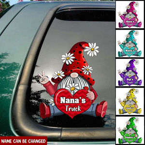 Grandma Mom Nana's Truck Doll With Heart Personalized Decal